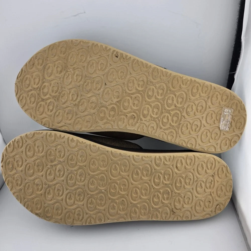 Cobian GTS Draino Slide Sandals Adjustable Strap Mens 13 Brown Comfort Beach